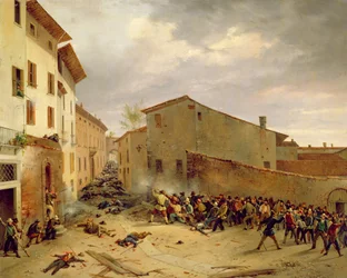 La Bataille du 31 mars 1849 dans la Via delle Consolazioni à Brescia